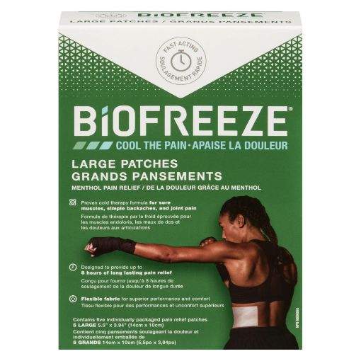 Picture of BIOFREEZE COLD THERAPY PATCH - LARGE 5S