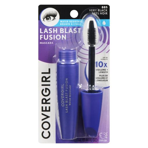 Picture of COVERGIRL LASH BLAST FUSION MASCARA - VERY BLACK - WATER RESISTANT         