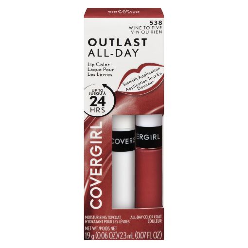 Picture of COVERGIRL OUTLAST ALL-DAY LIP COLOR - WINE TO FIVE                         