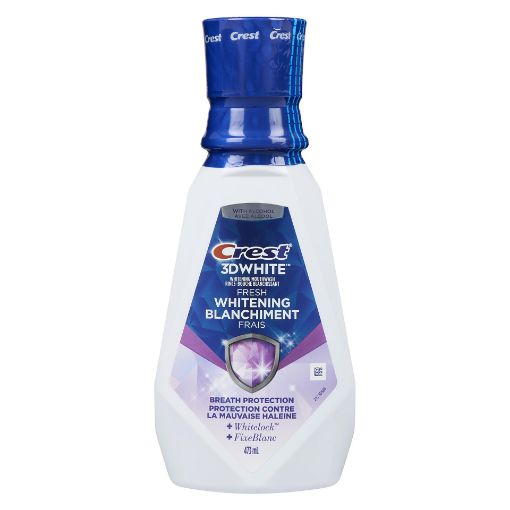 Picture of CREST 3D WHITE FRESH WHITENING MOUTHWASH 473ML