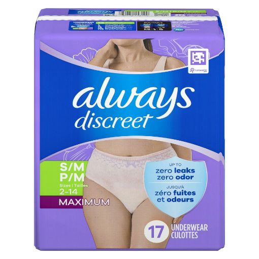 Picture of ALWAYS DISCREET UNDERWEAR - MAXIMUM S/M 17S