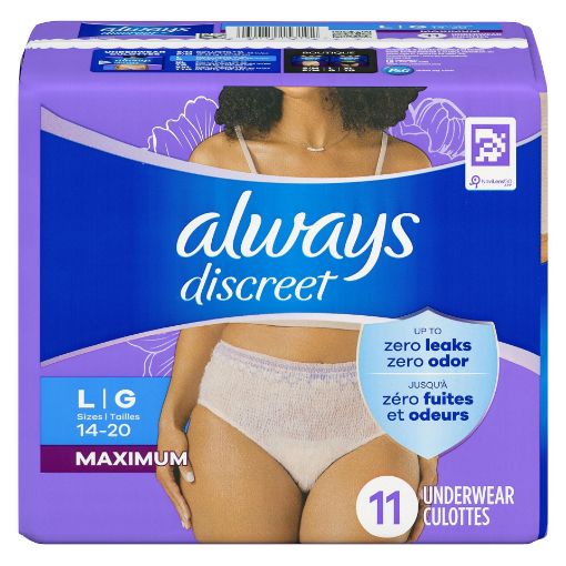 Picture of ALWAYS DISCREET UNDERWEAR - MAXIMUM LARGE 11S