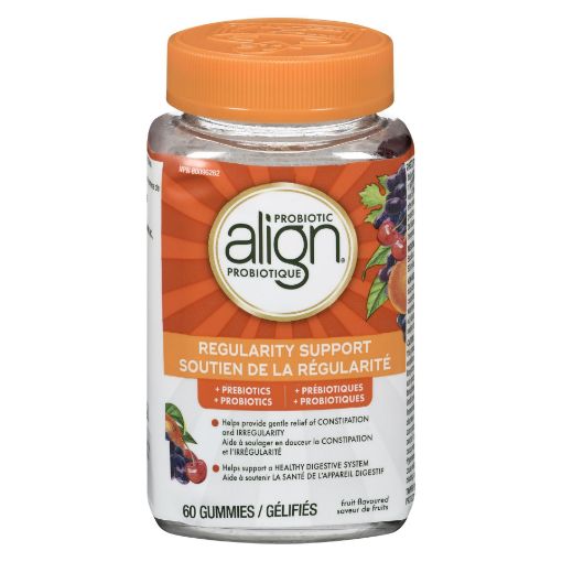 Picture of ALIGN PROBIOTIC REGULARITY SUPPORT GUMMIES - PREBIOTICS + PROBIOTICS - FRUIT 60S