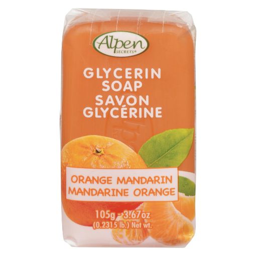 Picture of ALPEN SECRETS GLYCERIN SOAP - ORANGE MANDARIN 105GR                        