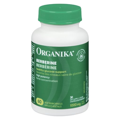 Picture of ORGANIKA BERBERINE 1000MG VEGETARIAN CAPSULES 60S