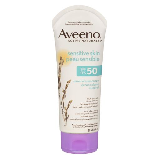 Picture of AVEENO ACTIVE NATURALS SENSITIVE SKIN SPF50 BODY 88ML                      