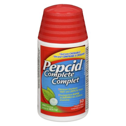 Picture of PEPCID COMPLETE MINT CHEWABLE TABLET 50S                                   