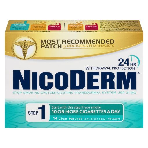 Picture of NICODERM STEP 1 CLEAR PATCH 21MG 14S                                       