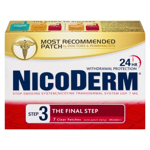 Picture of NICODERM STEP 3 CLEAR PATCH 7MG 7S                                         