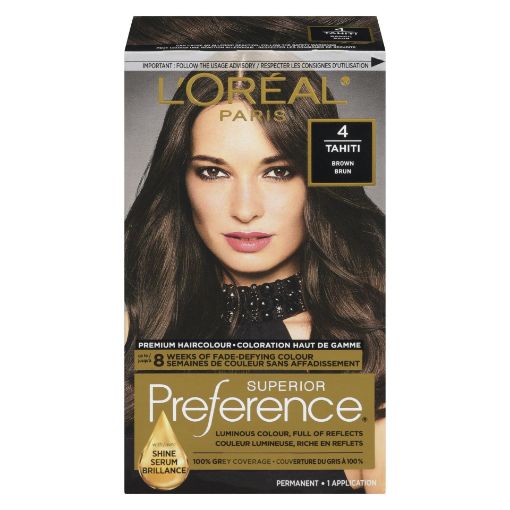 Picture of LOREAL PREFERENCE HAIR COLOUR - BROWN #4                                   