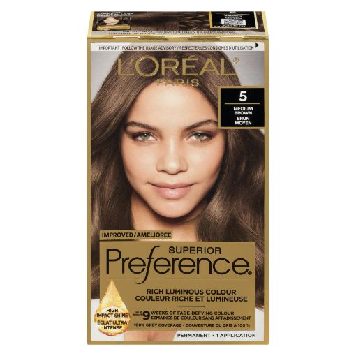 Picture of LOREAL PREFERENCE HAIR COLOUR - MEDIUM BROWN #48                           