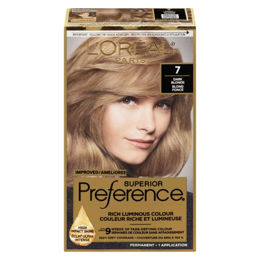 Picture of LOREAL PREFERENCE HAIR COLOUR - DARK BLONDE #7                             