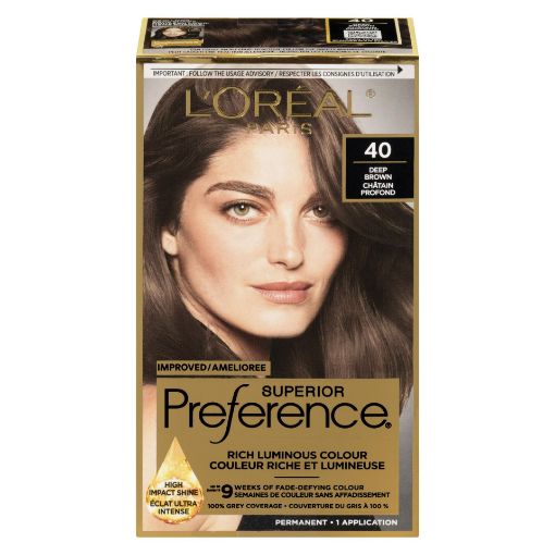 Picture of LOREAL PREFERENCE HAIR COLOUR - DARK BROWN #40                             