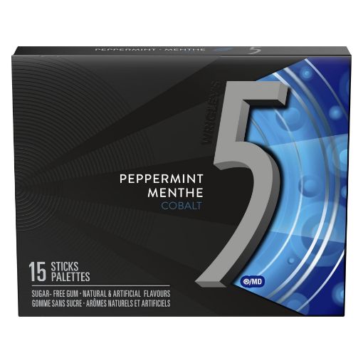 Picture of WRIGLEYS 5 GUM - COBALT - COOLING PEPPERMINT 15S                           