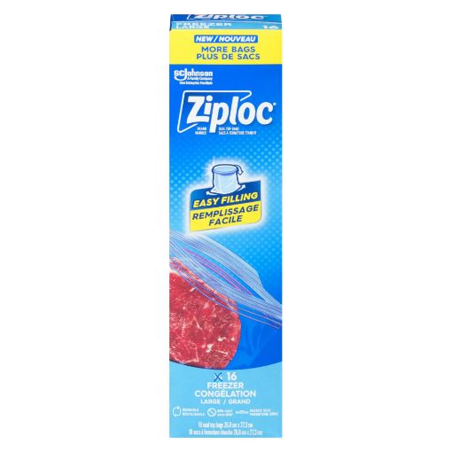 Picture of ZIPLOC FREEZER BAG - LARGE 14S                                             