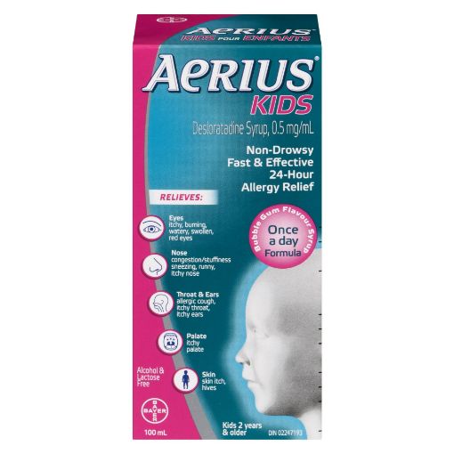 Picture of AERIUS KIDS SYRUP 100ML