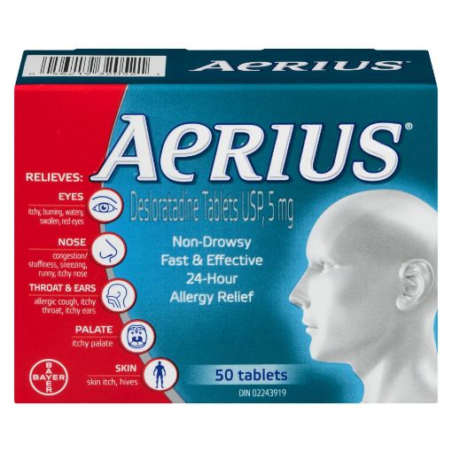 Picture of AERIUS ALLERGY TABLET 50S                                                  