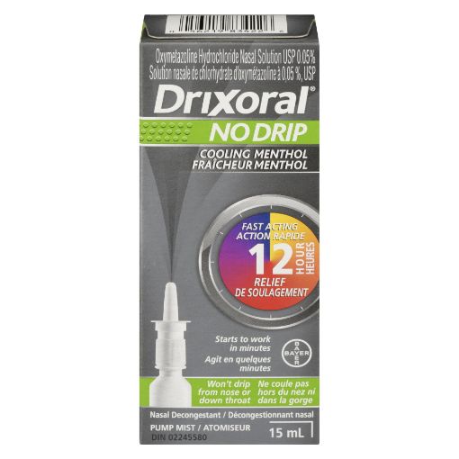 Picture of DRIXORAL NASAL DECONGESTANT SPRAY - COOLING MENTHOL 15ML                   