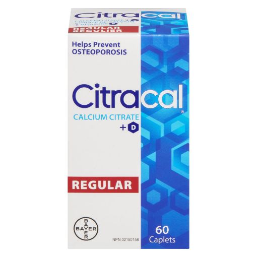 Picture of CITRACAL CALCIUM CITRATE W/VITAMIN D CAPLET 60S