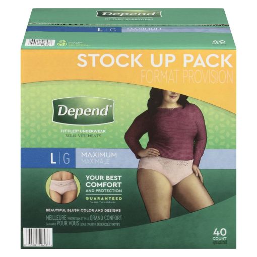 Picture of DEPEND FIT FLEX UNDERWEAR -  MAX LG 40S