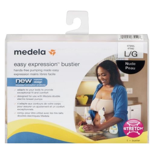 Picture of MEDELA EASY EXPRESSION BUSTIER IN NUDE - LARGE                  