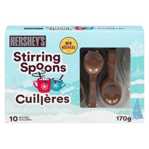 Picture of HERSHEYS MILK CHOCOLATE STIRRING SPOONS 170GR