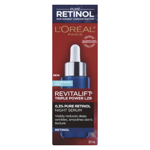 Picture of LOREAL REVITALIFT TRIPLE POWER LASER 0.3% RETINOL NIGHT SERUM 30ML         