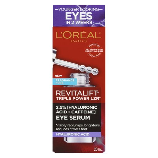 Picture of LOREAL REVITALIFT TRIPLE LAZER HYALURONIC CAFFINE EYE SERUM 20ML