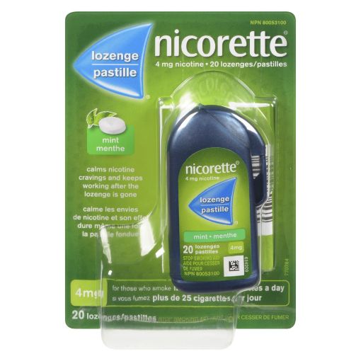 Picture of NICORETTE LOZENGE - MINT 4MG 20S