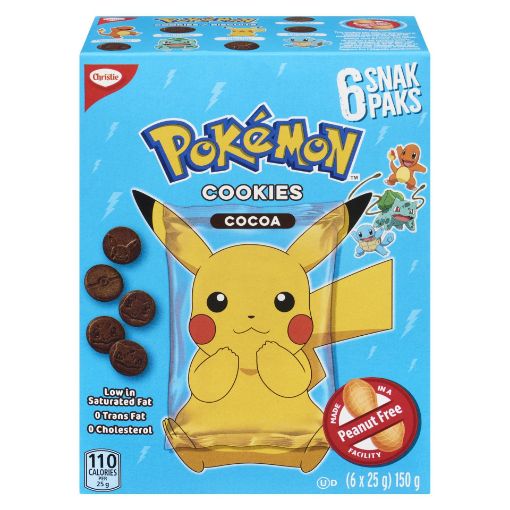 Picture of CHRISTIE POKEMON COOKIES - COCOA 6X25GR