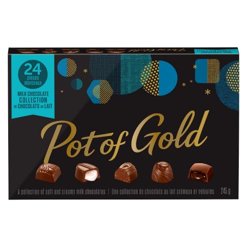 Picture of POT OF GOLD MILK CHOCOLATE COLLECTION - BOXED 245GR