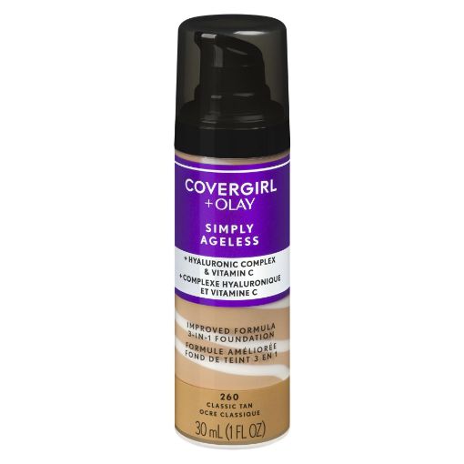 Picture of COVERGIRL+OLAY SIMPLY AGELESS 3N1 FOUNDATION - CLASSIC TAN 30ML            