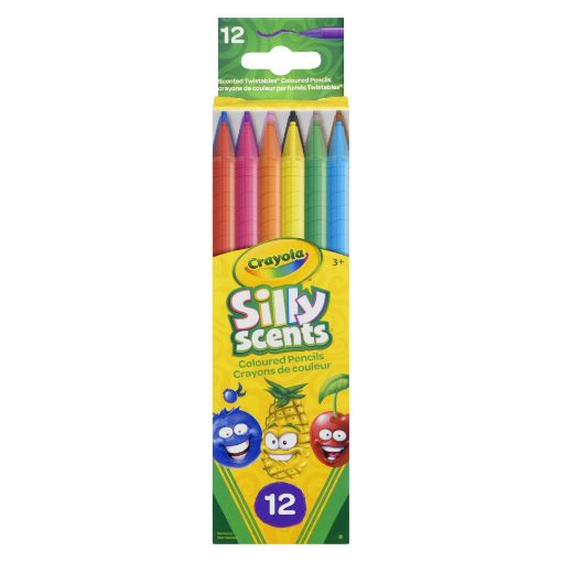 Picture of CRAYOLA SILLY SCENTS TWIST COLOURED PENCILS 12S                            