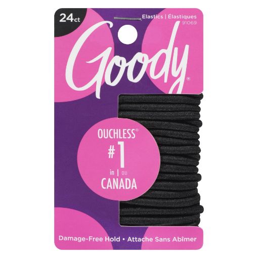 Picture of GOODY OUCHLESS ELASTICS - BLACK - X THICK 24S