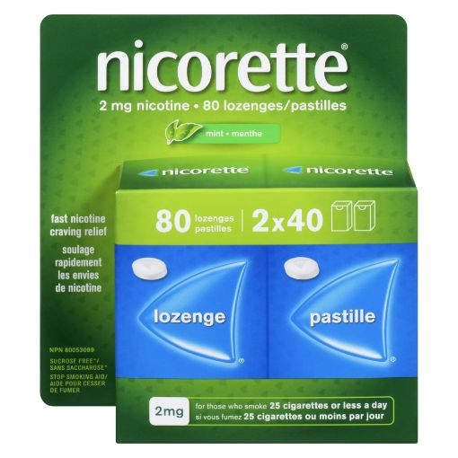 Picture of NICORETTE LOZENGE - MINT 2MG 80S