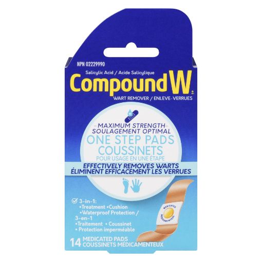 Picture of COMPOUND W ONE STEP WART REMOVER PAD 14S