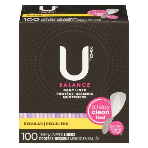 Picture of U BY KOTEX BALANCE LINERS - REGULAR 100S