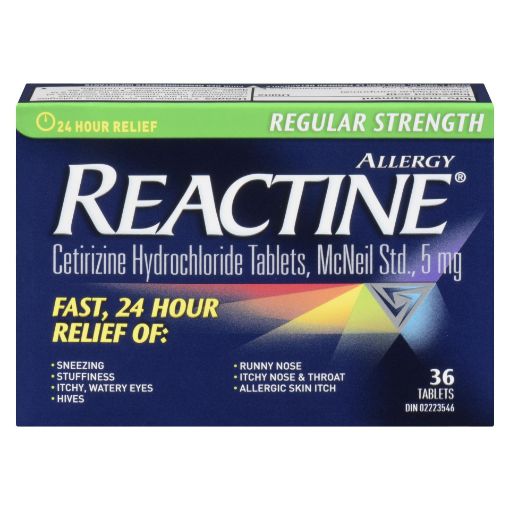 Picture of REACTINE REGULAR STRENGTH TABLET 5MG 36S                                   