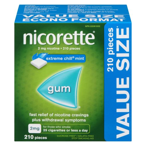 Picture of NICORETTE GUM - EXTREME CHILL MINT 2MG 210S