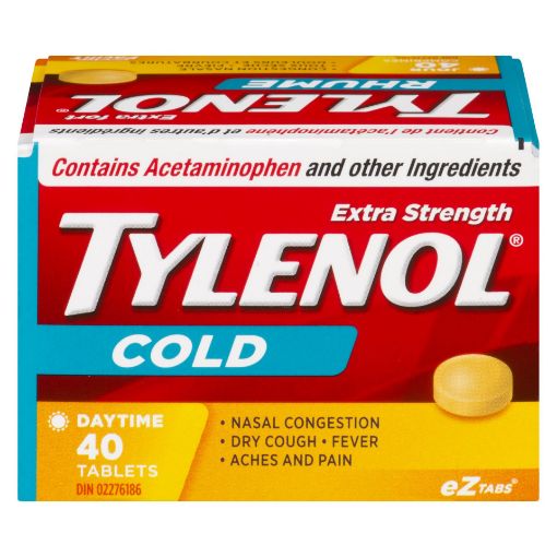 Picture of TYLENOL COLD DAY - EXTRA STRENGTH TABLET 40S                               