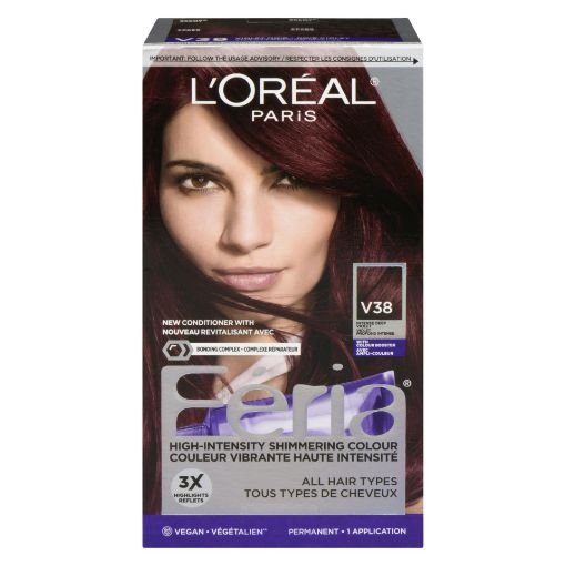 Picture of LOREAL FERIA HAIR COLOUR - POWER BLACK VIOLET                              