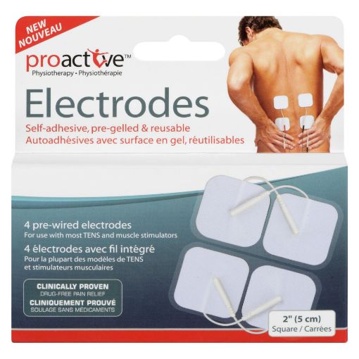 Picture of PROACTIVE REUSABLE SELF ADHESIVE ELECTRODES 2IN SQUARE 4S