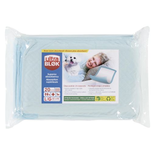 Picture of ULTRA-BLOK DISPOSABLE UNDERPADS - LARGE - MODERATE TO HIGH 20S