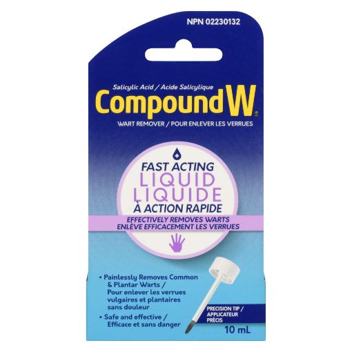 Picture of COMPOUND W FAST-ACTING WART REMOVER LIQUID 20% 10ML