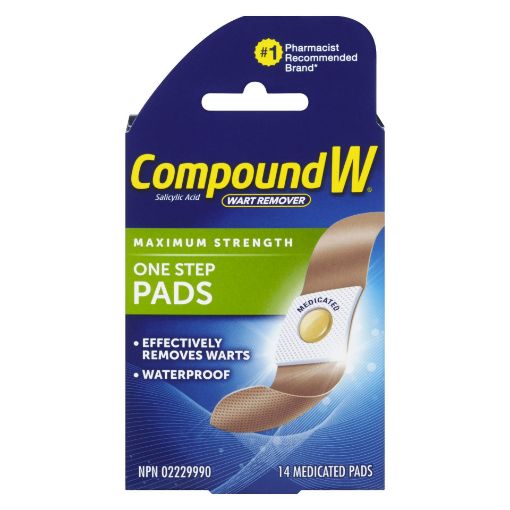 Picture of COMPOUND W ONE STEP WART REMOVER PAD 14S