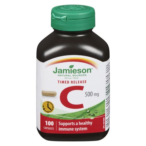 Picture of JAMIESON VITAMIN C 500MG TIME RELEASE CAPSULE 100S