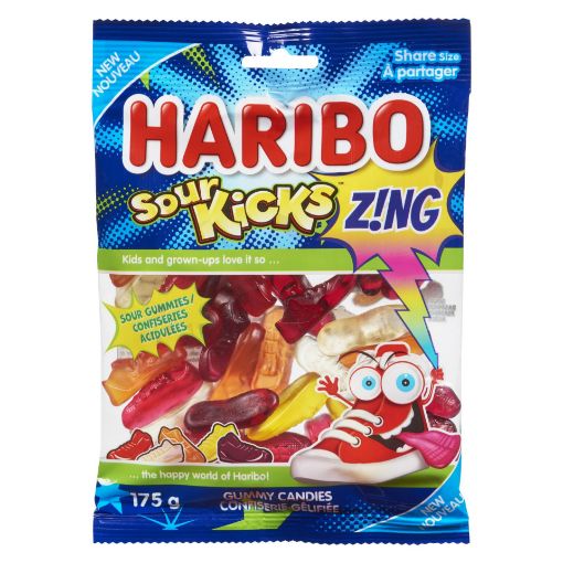 Picture of HARIBO SOUR KICKS GUMMIES 175GR