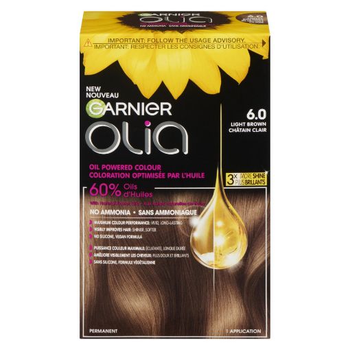 Picture of GARNIER OLIA HAIR COLOUR - LIGHT BROWN 6.0