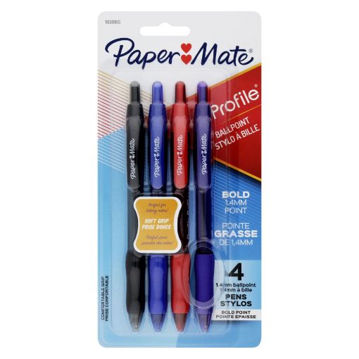 Picture of PAPERMATE PROFILE RT BLUE, BLACK, RED, PURPLE                              