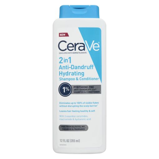 Picture of CERAVE SHAMPOO and CONDITIONER - ANTI-DANDRUFF 2IN1 HYDRATING 355ML